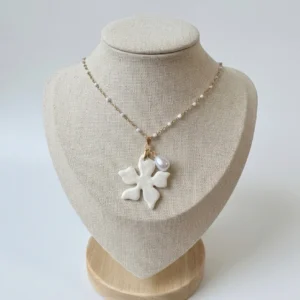 Collier daphné de perle douce